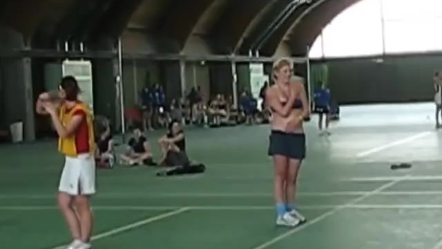 Girl is Pantsed during Netball Game and Strips Naked