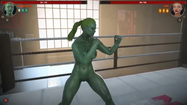 Jennifer Walters VS Karen (Naked Fighter 3D)