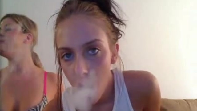 Stoned Smoking Girlfriends Tease